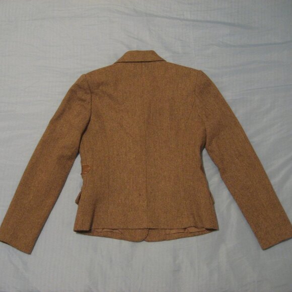 Vintage Classic Together Wool Blend Blazer Jacket, Tan Brown, Size 4 Small - Picture 3 of 6